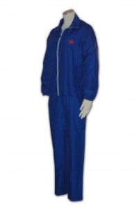 W081 訂做運動套裝  運動套裝印製 運動套裝設計  訂製團體運動服專門店    彩藍色